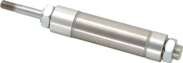Norgren - 2" Stroke x 1-1/4" Bore Double Acting Air Cylinder - 1/8 Port, 7/16-20 Rod Thread - Exact Tooling