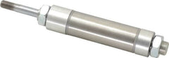 Norgren - 2" Stroke x 1-1/4" Bore Double Acting Air Cylinder - 1/8 Port, 7/16-20 Rod Thread - Exact Tooling