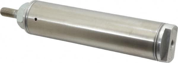 Norgren - 3" Stroke x 1-1/2" Bore Single Acting Air Cylinder - 1/8 Port, 7/16-20 Rod Thread - Exact Tooling