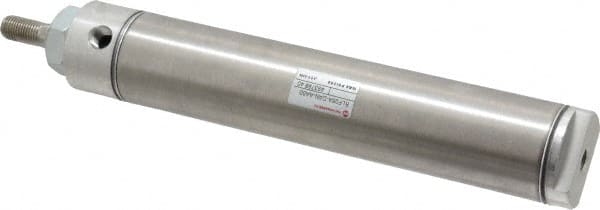 Norgren - 6" Stroke x 1-1/2" Bore Double Acting Air Cylinder - 1/8 Port, 7/16-20 Rod Thread - Exact Tooling