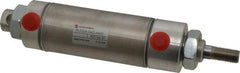 Norgren - 2" Stroke x 1-1/2" Bore Double Acting Air Cylinder - 1/8 Port, 7/16-20 Rod Thread - Exact Tooling