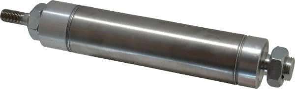 Norgren - 4" Stroke x 1-1/2" Bore Double Acting Air Cylinder - 1/8 Port, 7/16-20 Rod Thread - Exact Tooling