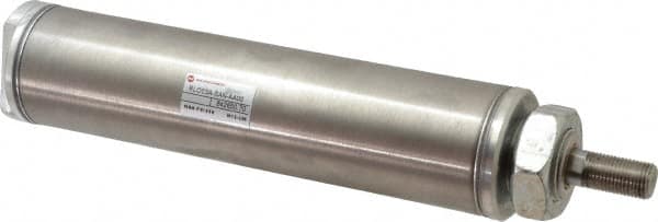 Norgren - 3" Stroke x 1-3/4" Bore Single Acting Air Cylinder - 1/4 Port, 1/2-20 Rod Thread - Exact Tooling