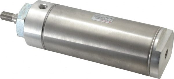 Norgren - 4" Stroke x 2-1/2" Bore Double Acting Air Cylinder - 1/4 Port, 1/2-20 Rod Thread - Exact Tooling