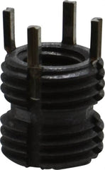 Recoil - M8x1.25 Internal, M12x1.25 External, 12mm Insert Length, Thin Wall Keylocking Thread Inserts - Stainless Steel, Passivated Finish, Grade 303 - Exact Tooling