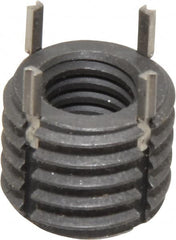 Recoil - 3/8-16 Internal, 5/8-11 External, 1/2" Insert Length, Extra Heavy Duty Keylocking Thread Inserts - Carbon Steel, Zinc Phosphate Finish, Grade C1215 - Exact Tooling