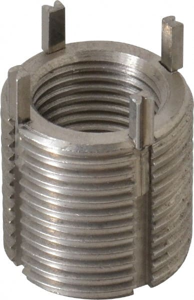 Recoil - 5/8-18 Internal, 7/8-14 External, 22mm Insert Length, Heavy Duty Keylocking Thread Inserts - Stainless Steel, Passivated Finish, Grade 303 - Exact Tooling
