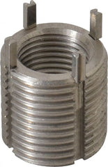 Recoil - 5/8-18 Internal, 7/8-14 External, 22mm Insert Length, Heavy Duty Keylocking Thread Inserts - Stainless Steel, Passivated Finish, Grade 303 - Exact Tooling