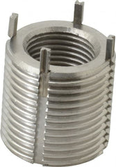 Recoil - 3/4-16 Internal, 1-1/8 - 12 External, 1-1/8" Insert Length, Heavy Duty Keylocking Thread Inserts - Stainless Steel, Passivated Finish, Grade 303 - Exact Tooling