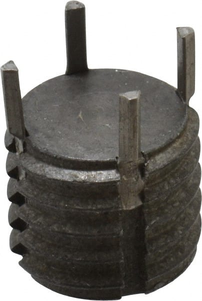 Recoil - 1/2-13 External, 11mm Insert Length, Solid Keylocking Thread Inserts - Carbon Steel, Zinc Phosphate Finish, Grade C1215 - Exact Tooling