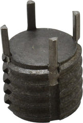 Recoil - 1/2-13 External, 11mm Insert Length, Solid Keylocking Thread Inserts - Carbon Steel, Zinc Phosphate Finish, Grade C1215 - Exact Tooling