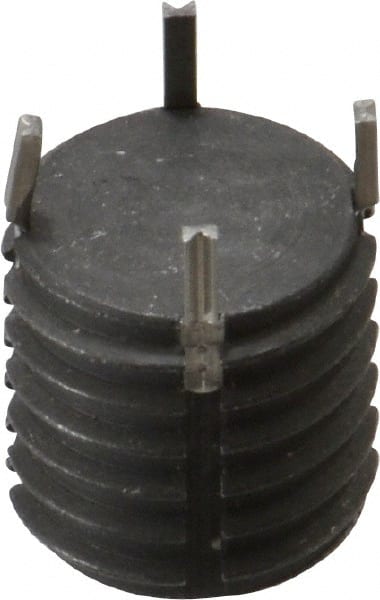 Recoil - 5/8-11 External, 5/8" Insert Length, Solid Keylocking Thread Inserts - Carbon Steel, Zinc Phosphate Finish, Grade C1215 - Exact Tooling