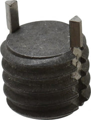 Recoil - 3/8-16 External, 7.8mm Insert Length, Solid Keylocking Thread Inserts - Carbon Steel, Zinc Phosphate Finish, Grade C1215 - Exact Tooling