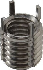 Recoil - 3/8-16 Internal, 1/2-13 External, 1/2" Insert Length, Thin Wall Keylocking Thread Inserts - Stainless Steel, Passivated Finish, Grade 303 - Exact Tooling