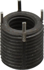 Recoil - M12x1.75 Internal, M18x1.50 External, 18mm Insert Length, Heavy Duty Keylocking Thread Inserts - Carbon Steel, Zinc Phosphate Finish, Grade C1215 - Exact Tooling