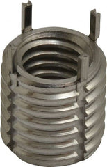 Recoil - 7/16-14 Internal, 5/8-11 External, 14mm Insert Length, Heavy Duty Keylocking Thread Inserts - Stainless Steel, Passivated Finish, Grade 303 - Exact Tooling