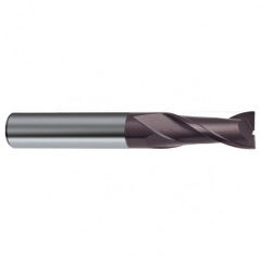 15mm Dia. x 92mm Overall Length 2-Flute Square End Solid Carbide SE End Mill-Round Shank-Center Cut-Firex - Exact Tooling