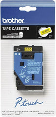 Brother - 1/2" Wide x 300" Long, Yellow Tape Cassette - For Label Maker - Exact Tooling