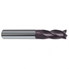 12mm Dia. x 83mm Overall Length 4-Flute Square End Solid Carbide SE End Mill-Round Shank-Center Cut-Firex - Exact Tooling
