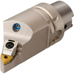 Iscar - Right Hand Cut, Size HSK A63, WN.. Insert Compatiblity, Internal or External Modular Turning & Profiling Cutting Unit Head - 110mm Head Length, Through Coolant, Series Multi-Wedge - Exact Tooling