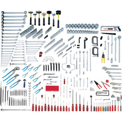Wright Tool & Forge - Combination Hand Tool Sets; Tool Type: Mega Master Set ; Number of Pieces: 425.000 ; Drive Size (Inch): 1/4, 3/8, 1/2, 3/4 ; Number of Points: 6, 8, 12 ; Measurement Type: Inch ; Socket Depth: Standard & Deep - Exact Tooling