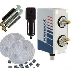 Vortec - Vortex Enclosure Coolers; Type: w/Thermostat ; Integrity: NEMA 4; NEMA 4X ; BTU/Hour: 5000 ; Thread Size (NPT): 3/8 ; Standard Cubic Feet Per Minute: 70.00 - Exact Tooling