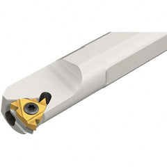 Iscar - Internal Thread, Right Hand Cut, 1-1/4" Shank Width x 1-1/4" Shank Height Indexable Threading Toolholder - 10" OAL, IR/L-ISO, IR/L-TR Insert Compatibility, SI Toolholder, Series SIR - Exact Tooling