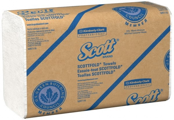 Scott - 1 Ply White Multi-Fold Paper Towels - 8" Wide - Exact Tooling