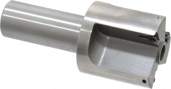 Everede Tool - 1-1/2 Inch Diameter, Interchangeable Pilot, Straight 3/4 Inch Shank Diameter, 3 Insert, Indexable Counterbore - 3.2 Inch Overall Length, TPGH 215 Insert, 5/16 Inch Pilot Hole Diameter Compatibility - Exact Tooling