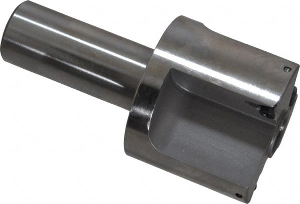 Everede Tool - 1-3/4 Inch Diameter, Interchangeable Pilot, Straight 3/4 Inch Shank Diameter, 3 Insert, Indexable Counterbore - 3.2 Inch Overall Length, TPGH 215 Insert, 7/16 Inch Pilot Hole Diameter Compatibility - Exact Tooling