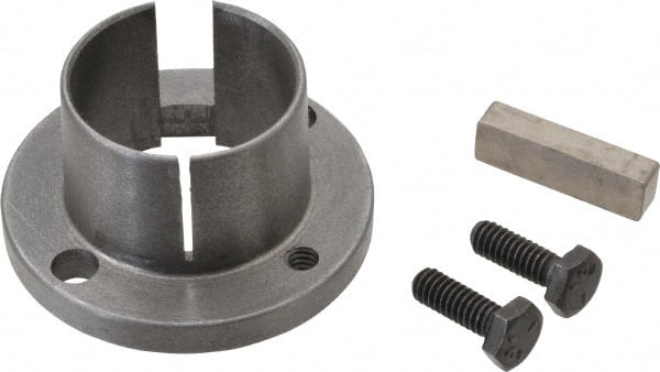 Browning - 1-7/16" Bore, 3/8" Wide Keyway, 3/16" Deep Keyway, H Sprocket Bushing - 1.57 to 1-5/8" Outside Diam, For Use with Split Taper Sprockets & Sheaves - Exact Tooling