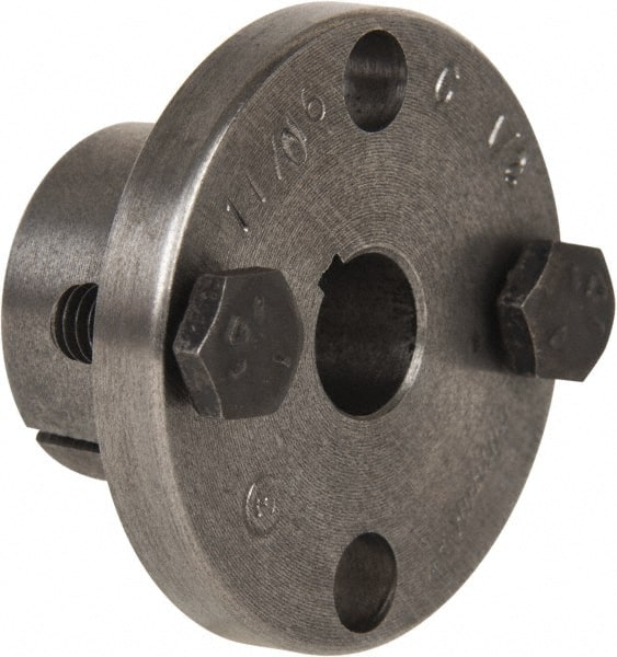 Browning - 1/2" Bore, 1/4 x 5/8 Thread, 1/8" Wide Keyway, 1/16" Deep Keyway, G Sprocket Bushing - 1.133 to 1.172" Outside Diam, For Use with Split Taper Sprockets & Sheaves - Exact Tooling