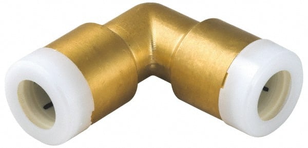 Watts - 1 x 3/4" Outside Diam, Brass Push-to-Connect Tube Union Elbow - Tube to Tube Connection, EPDM O-Ring - Exact Tooling
