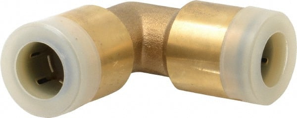 Watts - 1/2" Outside Diam, Brass Push-to-Connect Tube Union Elbow - Tube to Tube Connection, EPDM O-Ring - Exact Tooling