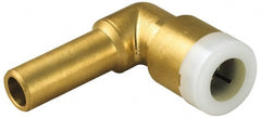 Watts - 1" Outside Diam, Brass Push-to-Connect Tube Stem Elbow - Tube to Tube Connection, EPDM O-Ring - Exact Tooling
