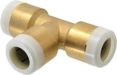 Watts - 3/4" Outside Diam, Brass Push-to-Connect Tube Union Tee - Tube to Tube Connection, EPDM O-Ring - Exact Tooling