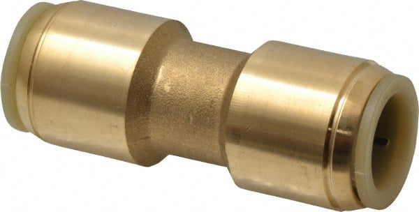 Watts - 1/2" Outside Diam, Brass Push-to-Connect Tube Union - Tube to Tube Connection, EPDM O-Ring - Exact Tooling