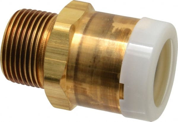 Watts - 1" Outside Diam, 1 NPT, Brass Push-to-Connect Tube Male Connector - Tube to Male NPT Connection, EPDM O-Ring - Exact Tooling