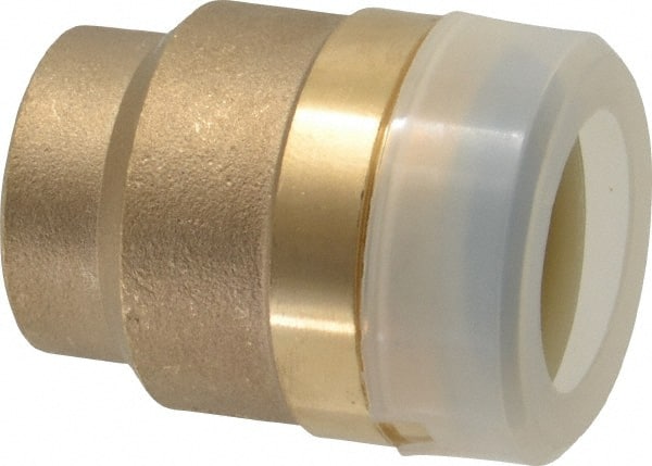 Watts - 3/4" Outside Diam, Brass Push-to-Connect Tube End Stop - Tube to Tube Connection, EPDM O-Ring - Exact Tooling