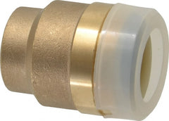 Watts - 3/4" Outside Diam, Brass Push-to-Connect Tube End Stop - Tube to Tube Connection, EPDM O-Ring - Exact Tooling