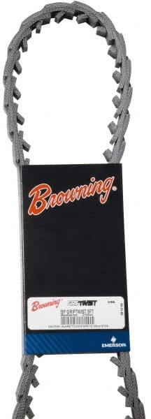 Browning - Section 3L, 3/8" Wide, 1,200" Outside Length, Adjustable Replacement Belt - Urethane, Griptwist, No. 3LP - Exact Tooling