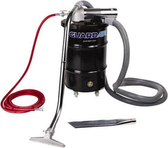 Guardair - 30 Gal Steel Tank, Air Powered Pneumatic Canister Wet/Dry Vacuum - 15 Peak hp, 20' Hose Fitting, Cartridge Filter, Accessories Included - Exact Tooling