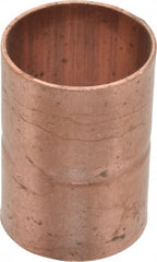 Mueller Industries - 1-1/4" Wrot Copper Pipe Coupling with Rolled Stop - C x C, Solder Joint - Exact Tooling