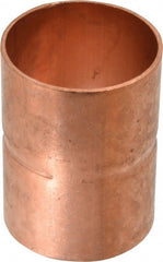 Mueller Industries - 1-1/2" Wrot Copper Pipe Coupling with Rolled Stop - C x C, Solder Joint - Exact Tooling