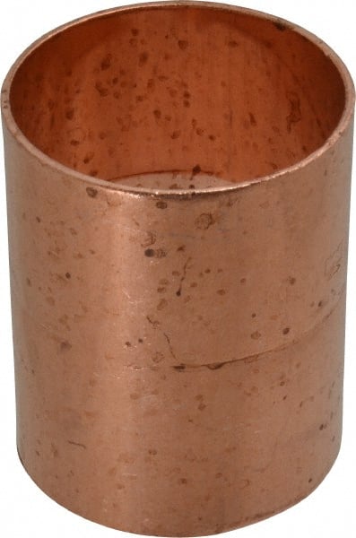 Mueller Industries - 2" Wrot Copper Pipe Coupling with Rolled Stop - C x C, Solder Joint - Exact Tooling