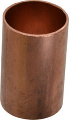 Mueller Industries - 1" Wrot Copper Pipe Coupling without Stop - C x C, Solder Joint - Exact Tooling