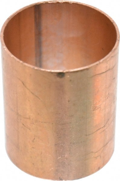Mueller Industries - 2" Wrot Copper Pipe Coupling without Stop - C x C, Solder Joint - Exact Tooling