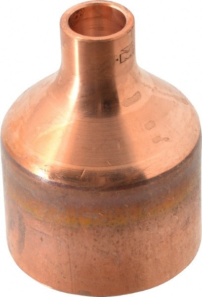 Mueller Industries - 2 x 1/2" Wrot Copper Pipe Reducer Coupling - C x C, Solder Joint - Exact Tooling