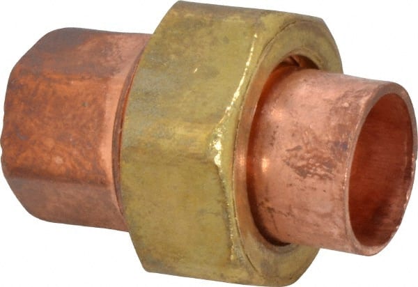 Mueller Industries - 1/2" Wrot Copper Pipe Union - C x C, Solder Joint - Exact Tooling
