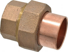 Mueller Industries - 1-1/4" Wrot Copper Pipe Union - C x C, Solder Joint - Exact Tooling